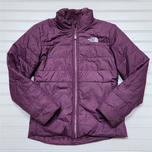 The North Face Girl's Mossbud Swirl Reversible Jacket - Picture 1 of 10
